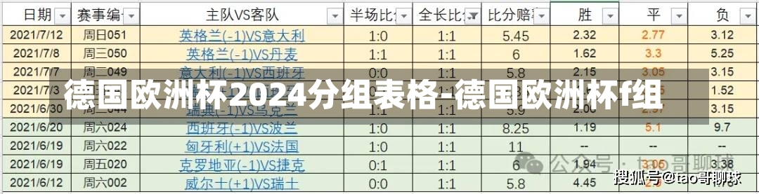 德國(guó)歐洲杯2024分組表格-德國(guó)歐洲杯f組